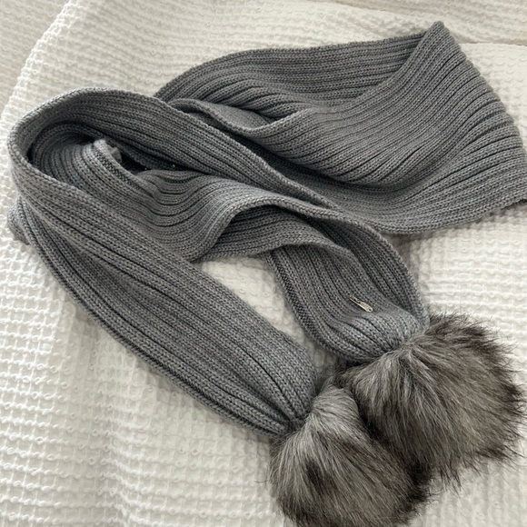 Calvin Klein Accessories - Calvin Klein Pom Pom Scarf